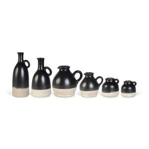 BLACK CERAMIC PITCHER- Style 4